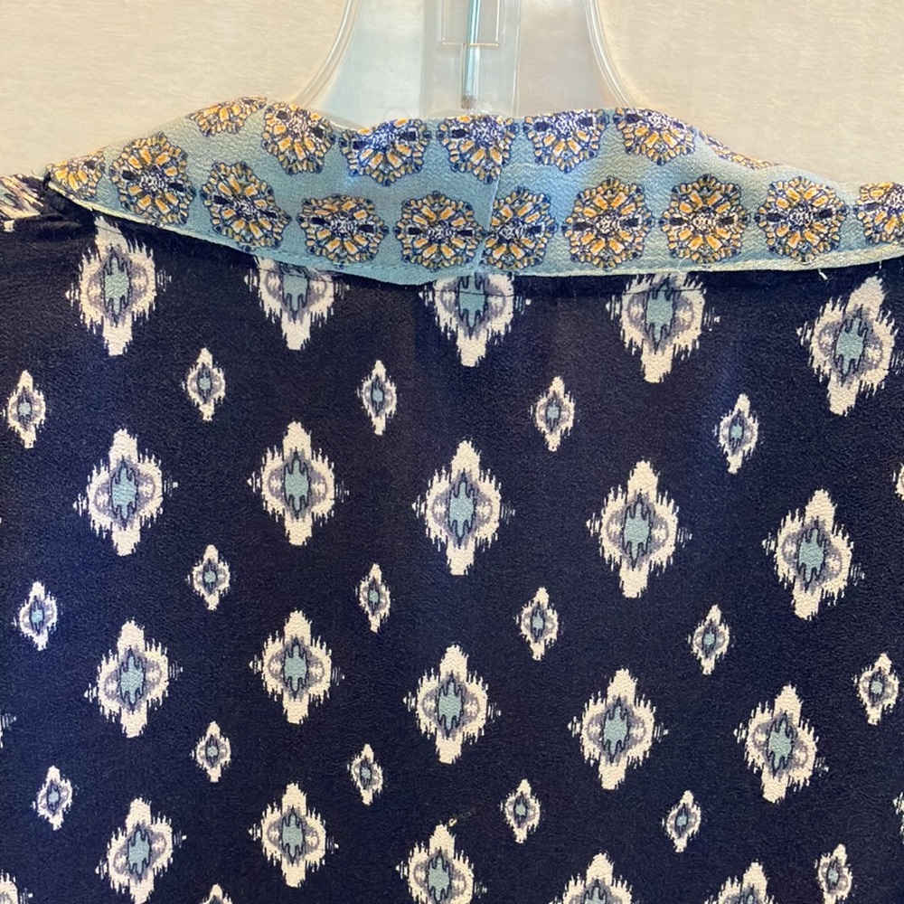 Knox Rose bohemian medallion kimono blue size S/XS - Picture 9 of 14